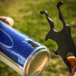 Golf Multi-Tool with Cigar Holder Ball Marker Divot Tool annd Bottle Opener