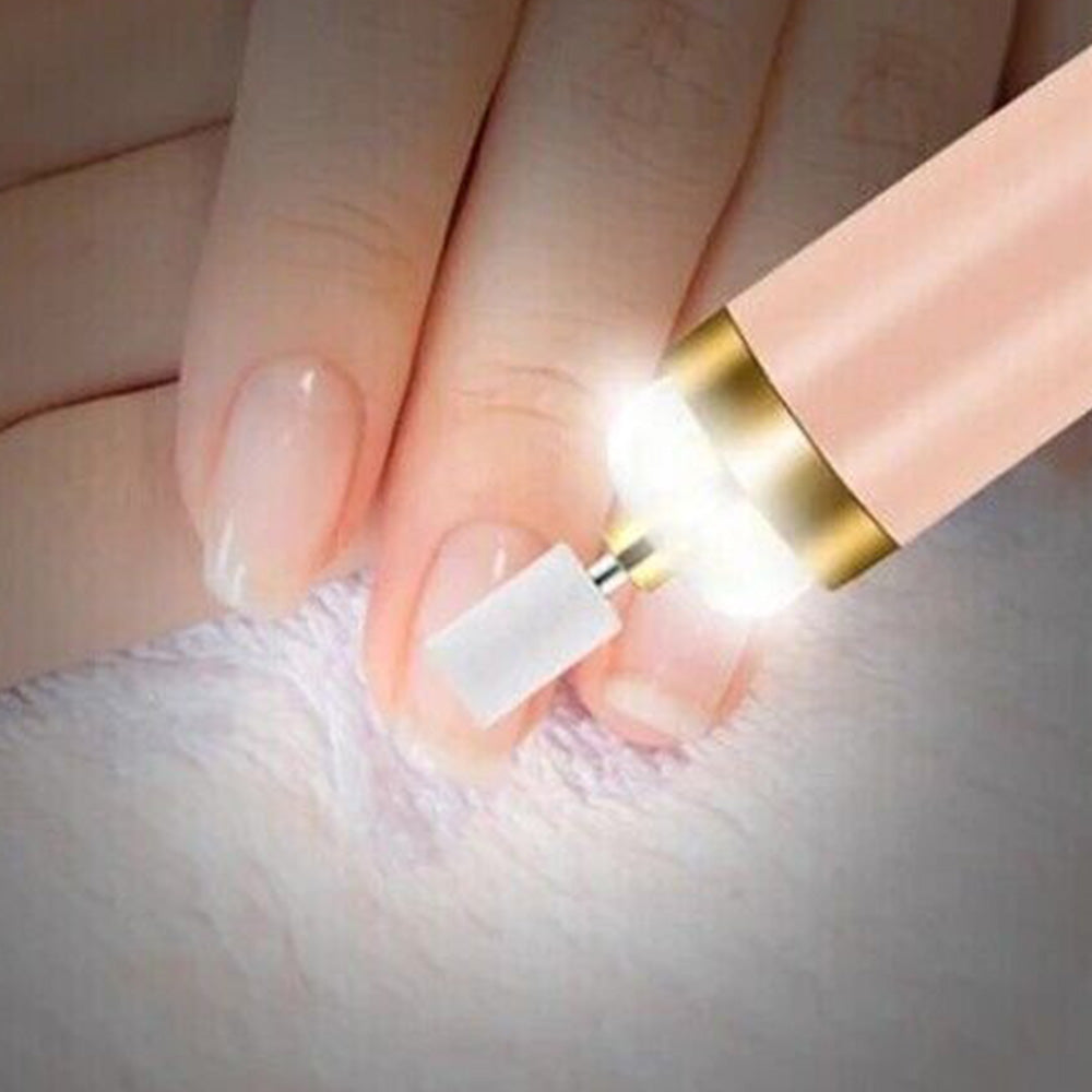 Portable USB Electric Nail File Drill Pen with 5 Grinding Heads
