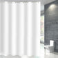 Waterproof Shower Curtain with 12 Hooks Thick Polyester for Bathtub Bathroom