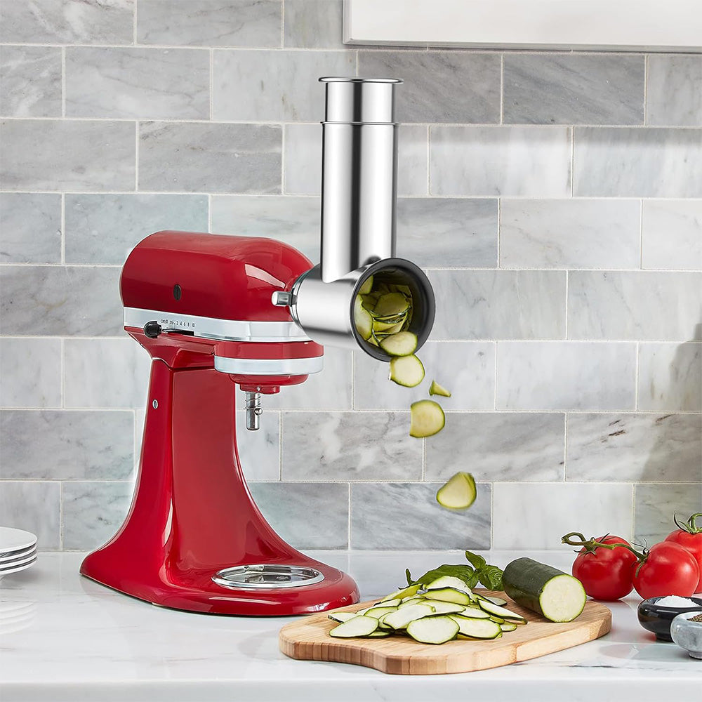 Compatible Slicer Shredder and Juicer Attachments Set for KitchenAid Stand Mixers