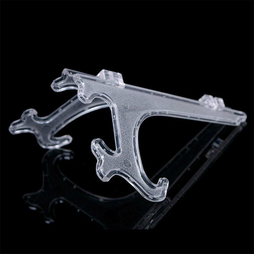 10 Pack Clear Adjustable Plate Display Easel Stands