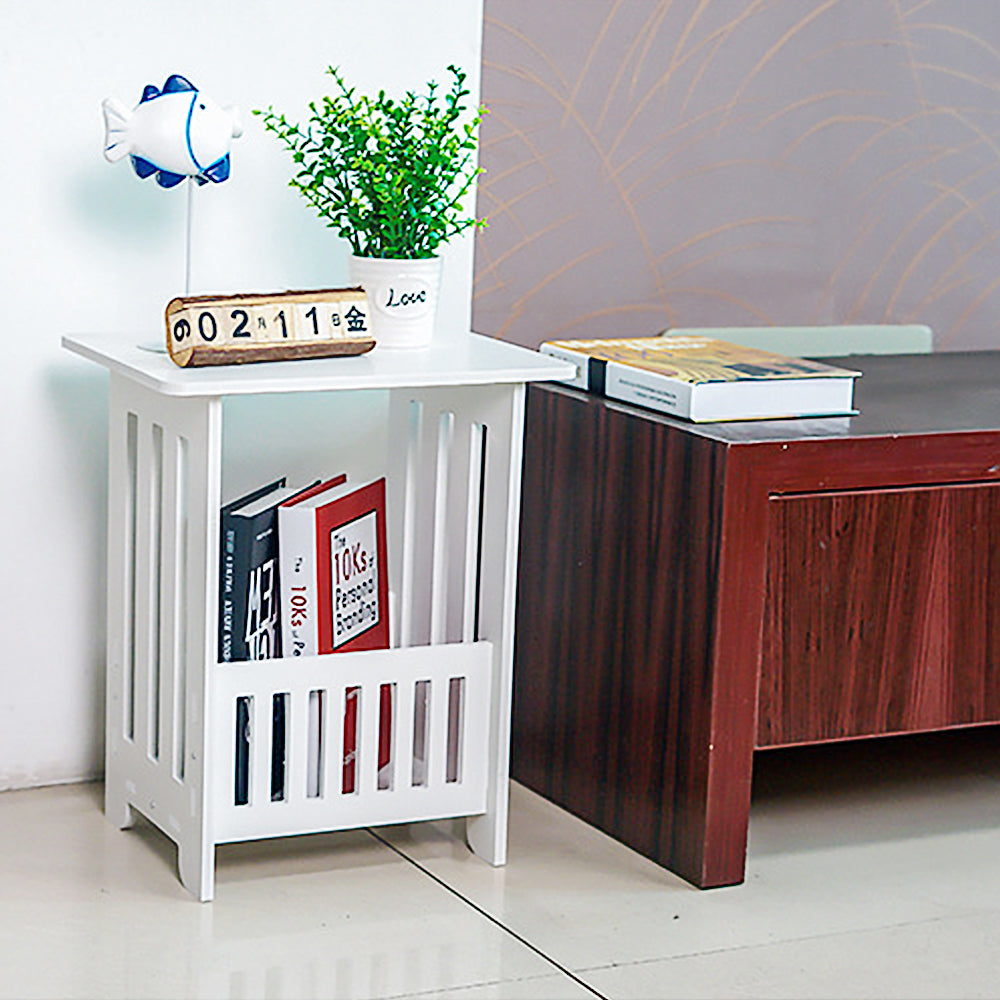 Small Bedside Table Storage Organizer