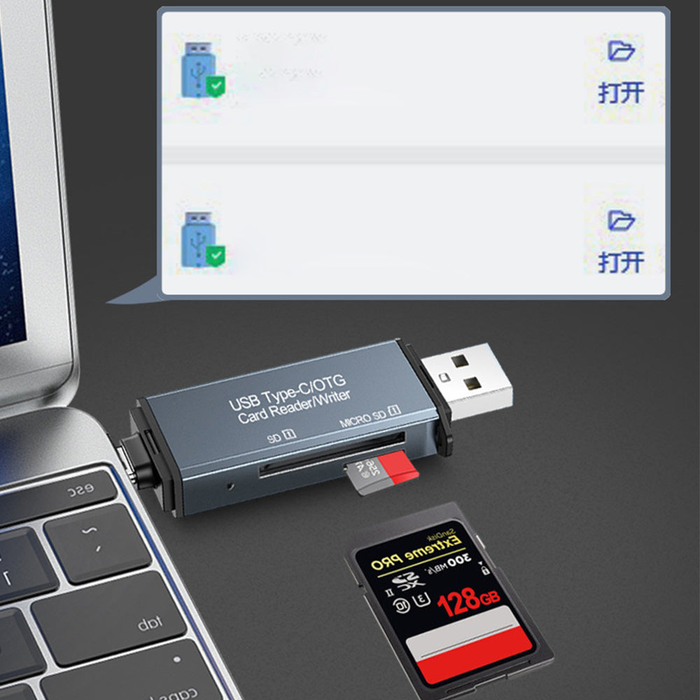 Micro-SD Card Reader USB 3.0 USB-C to SD TF Memory Card Adapter