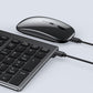 Wireless Keyboard and Mouse Set Triple Modes Bluetooth  Rechargeable For Tablet PC