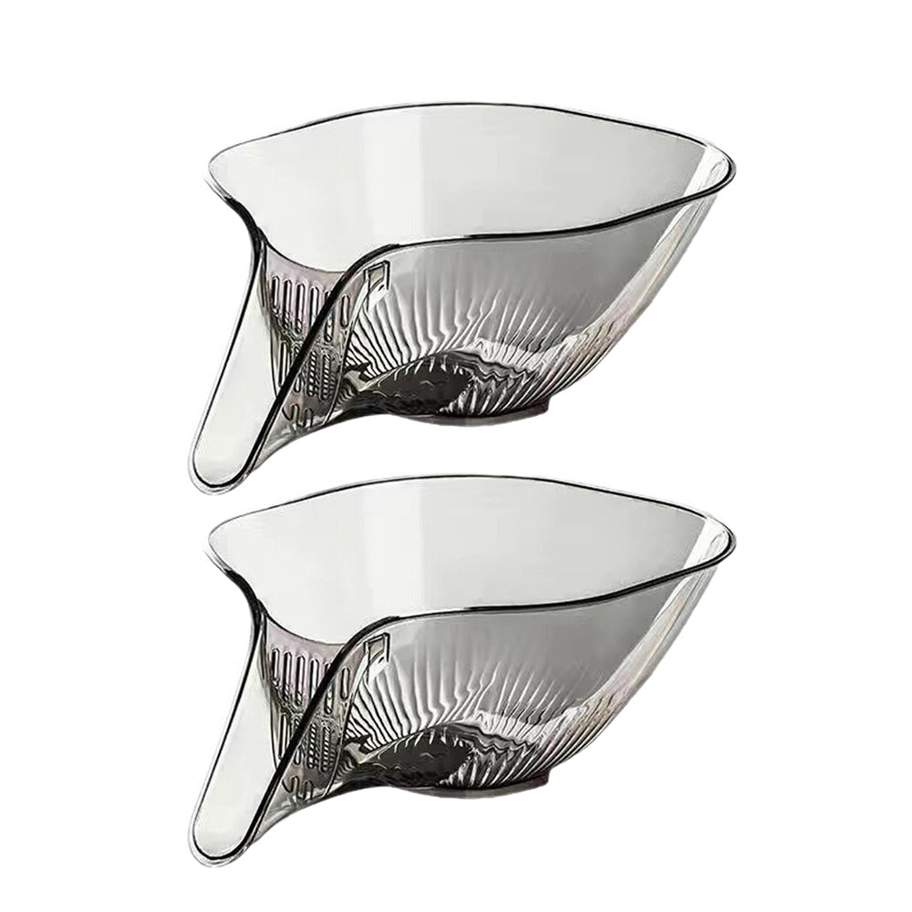 2Pcs MultiFunctional Drain Baskets Strainer Bowls With Funnel