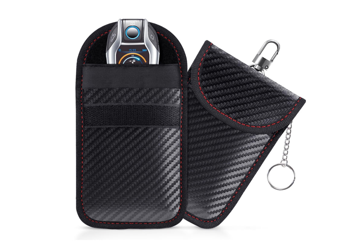 2Pcs RFID Blocking Faraday Bags Key Fob Protector Pouches