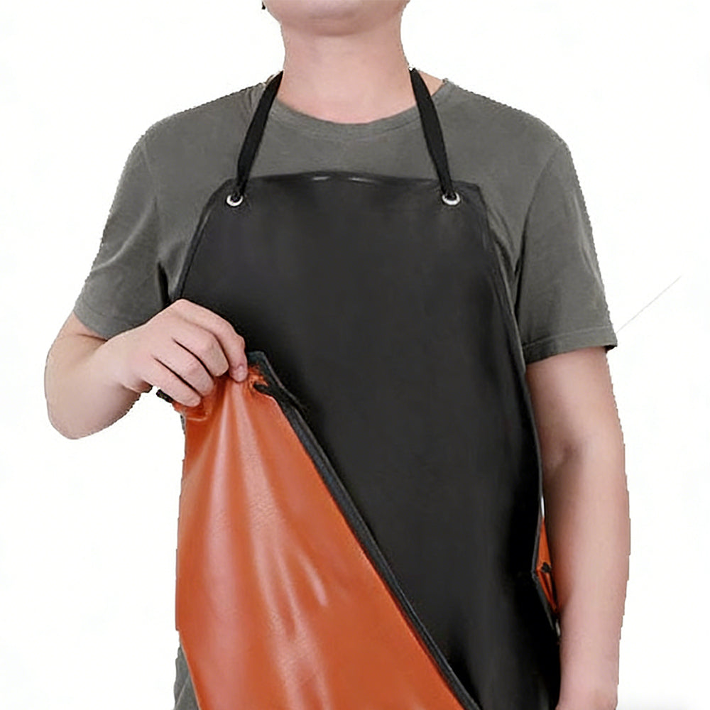 Heavy Duty Thick PVC Waterproof Apron Oil-Proof for Kitchen Fishing Industrial