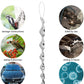 6Pcs Hanging Bird Repellent Reflective Scare Rods Spiral Deterrent Control Device Lot