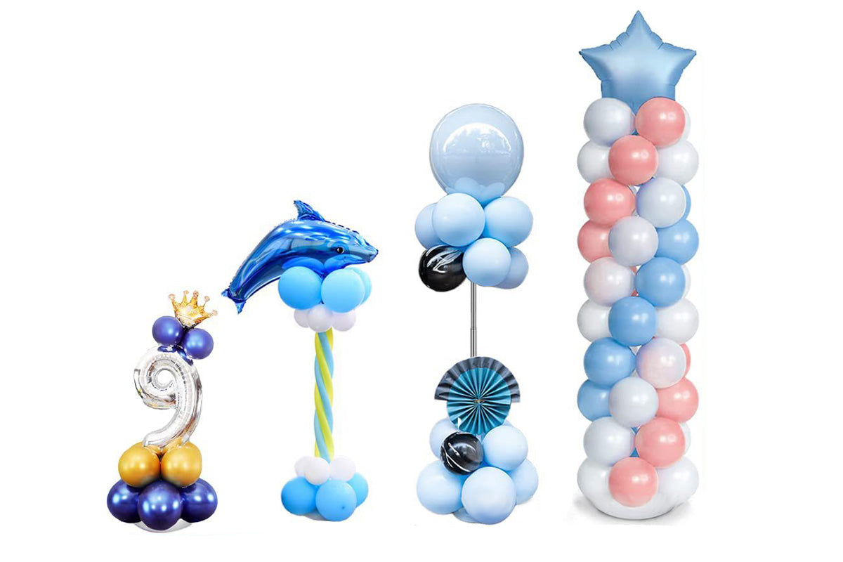Telescoping Balloon Stand Adjustable Metal Balloon Column 40cm to 2m for Decoration