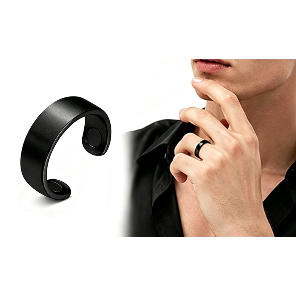 Open Adjustable Ring with Built In Attraction Piece