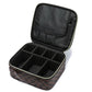 Checkered Makeup Bag Travel Cosmetic Bags Adjustable Partition Toiletry Organizer