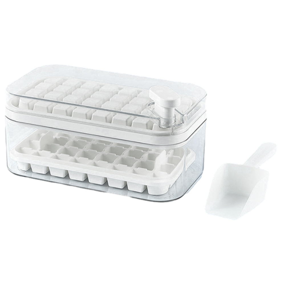 Ice Cube Tray with Lid and Bin for Freezer 64Pcs Ice Cube Mold