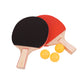 Portable Table Tennis Set with Rackets Balls Retractable Net and Carry Bag
