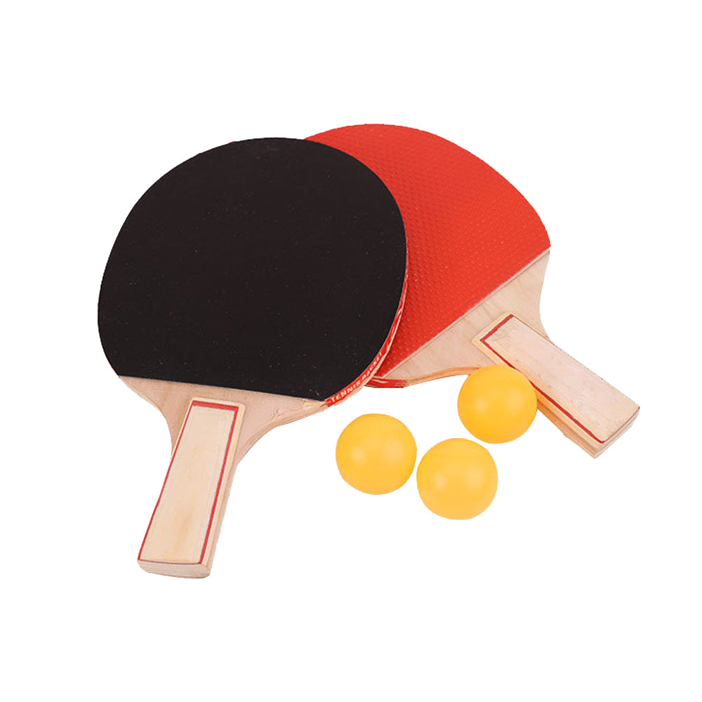 Portable Table Tennis Set with Rackets Balls Retractable Net and Carry Bag