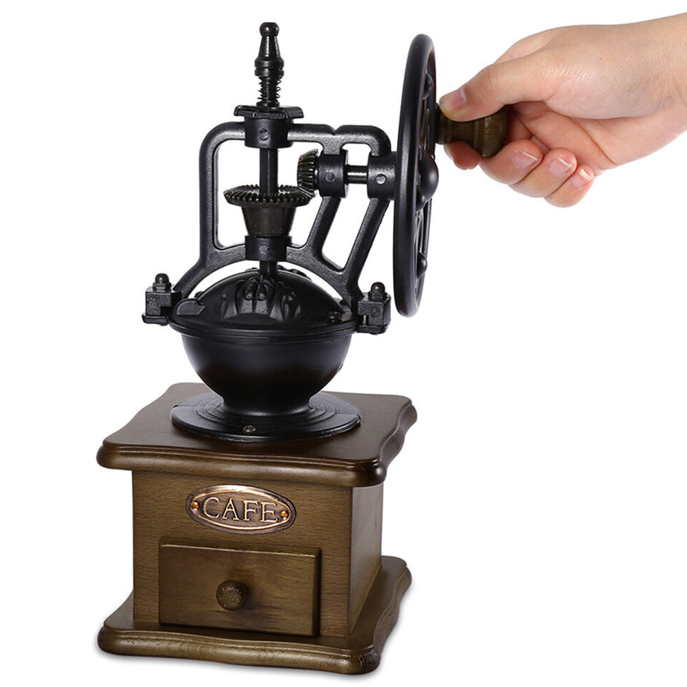 Vintage Manual Coffee Bean Grinder Machine