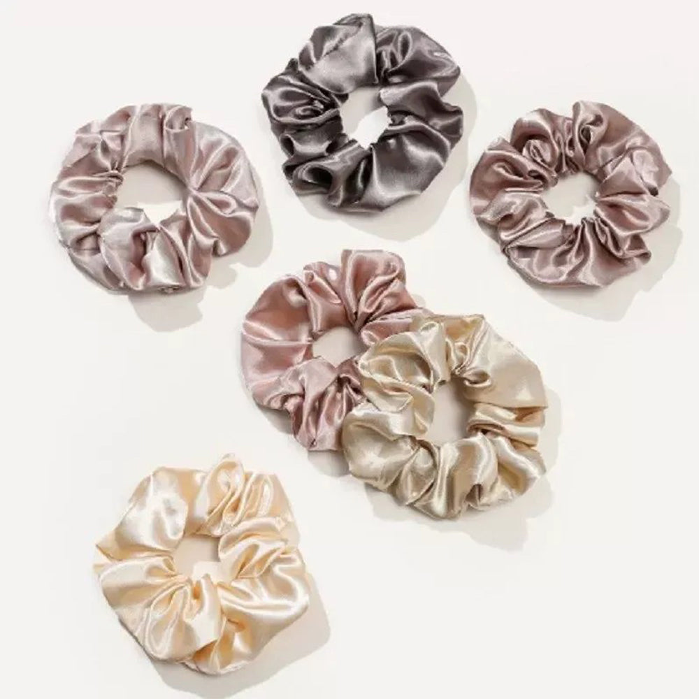 12Pcs Satin Scrunchies Soft Hair Ties Fashion Hair Bands Hair Accessories for Women Girls