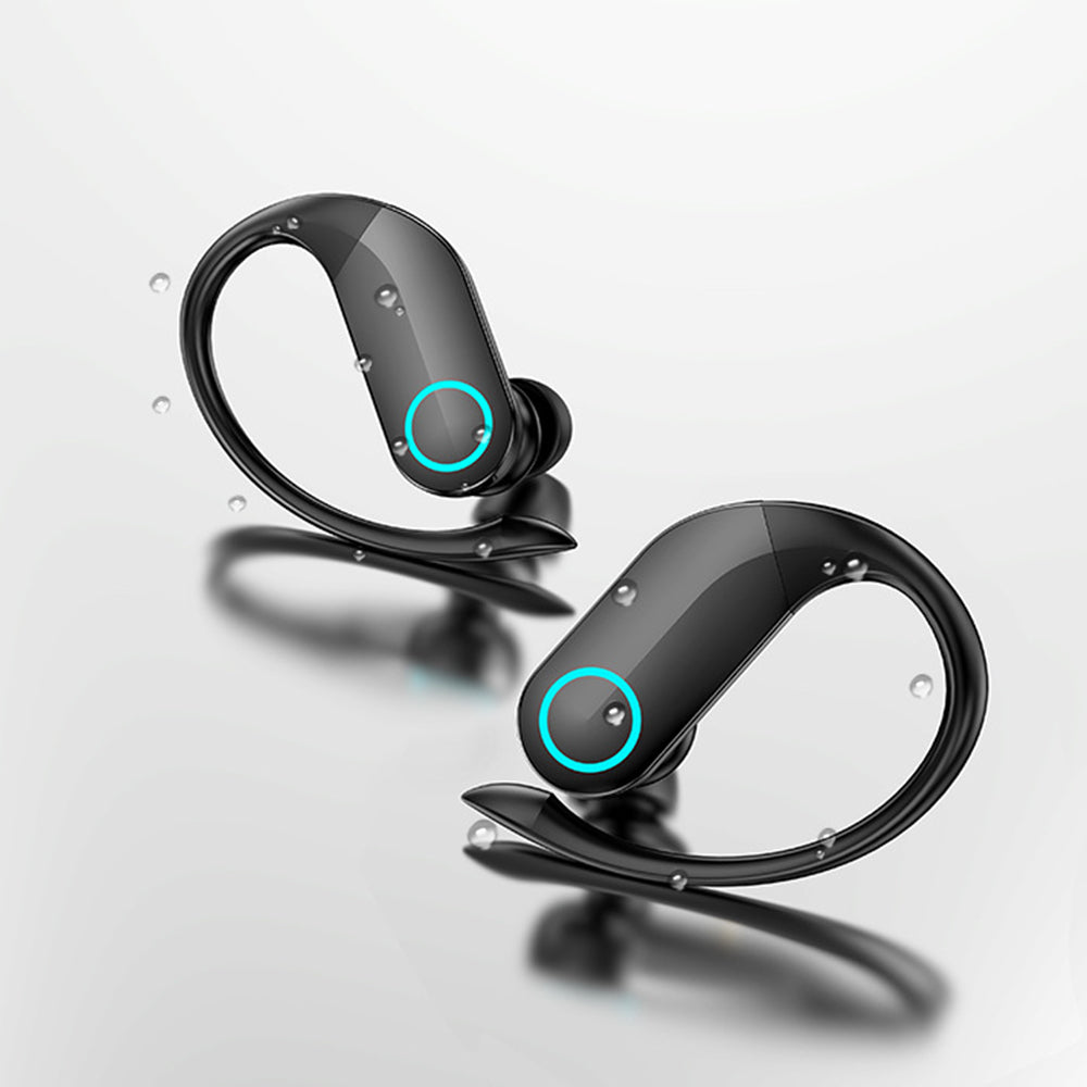 Wireless Bluetooth Noise Cancellation HiFi Sports Earbuds with Earhooks