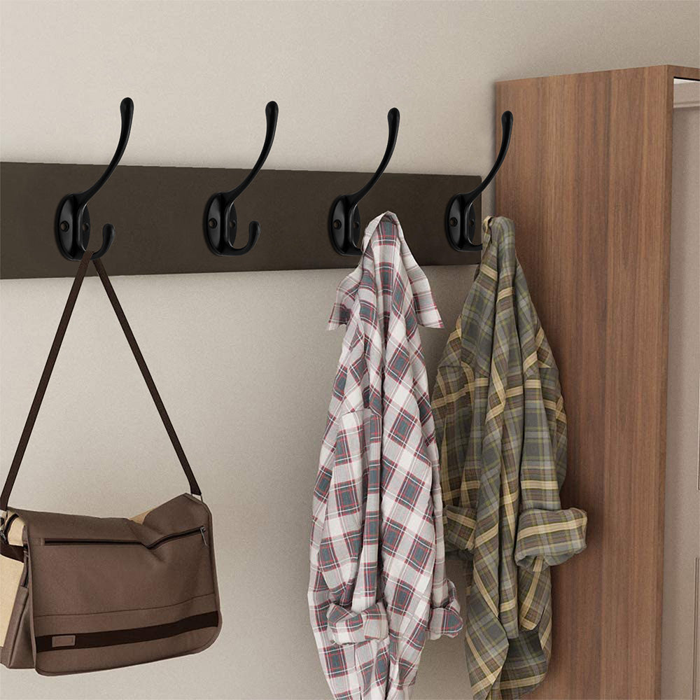 10Pcs Coat Hooks Wall Hooks Mounted Farmhouse Coat Hangers for Bags Caps Keys