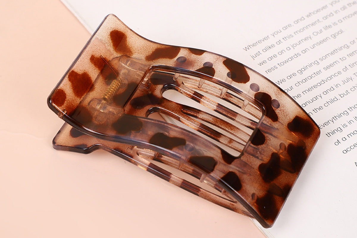 4PCS Flat Hair Clips Large Rectangle No-Slip Claw Clips For Women