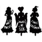 3Pcs Halloween Party Hocus Pocus Witch Yard Garden Sign Stakes