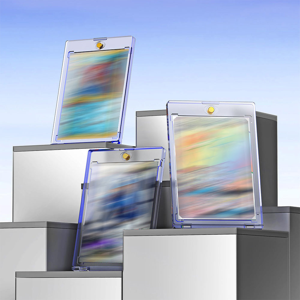 5 PCS Plastic Trading Card Holders Clear Protector Cases for Sports Game Cards