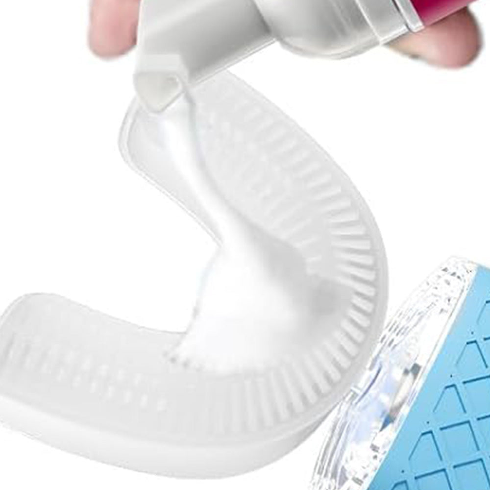 U Shaped Electric Toothbrush 6 Modes Whole Mouth Brush for Adults