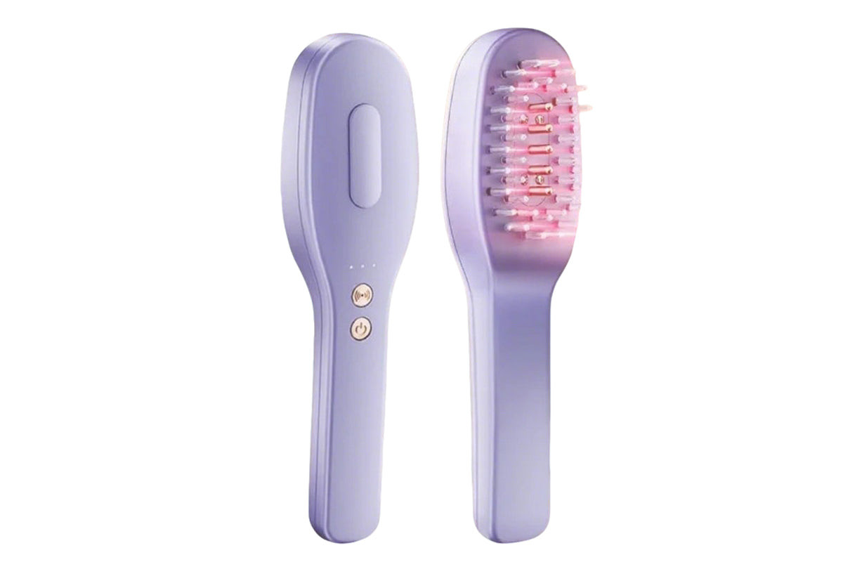 Scalp Massage Comb with Red and Blue Light
