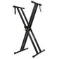 Folding Double Braced X Piano Keyboard Stand Adjustable Height Piano Stand