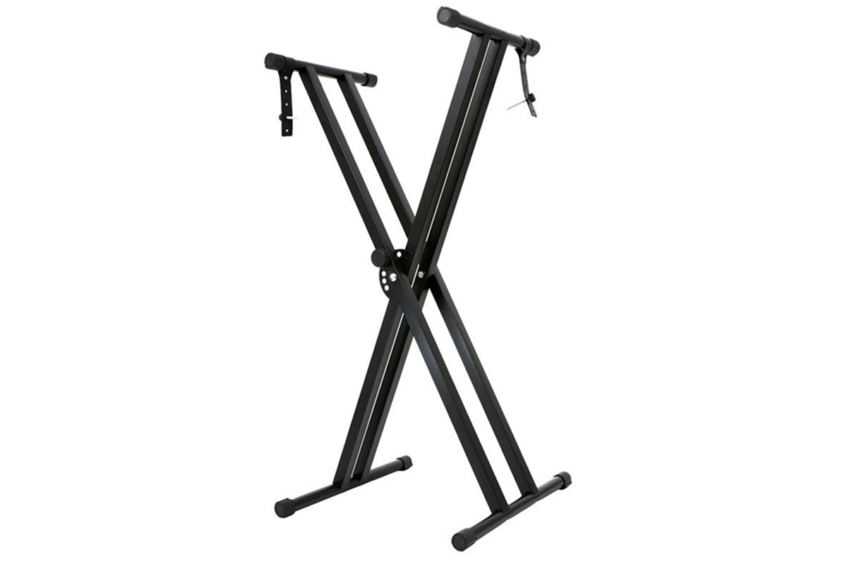 Folding Double Braced X Piano Keyboard Stand Adjustable Height Piano Stand