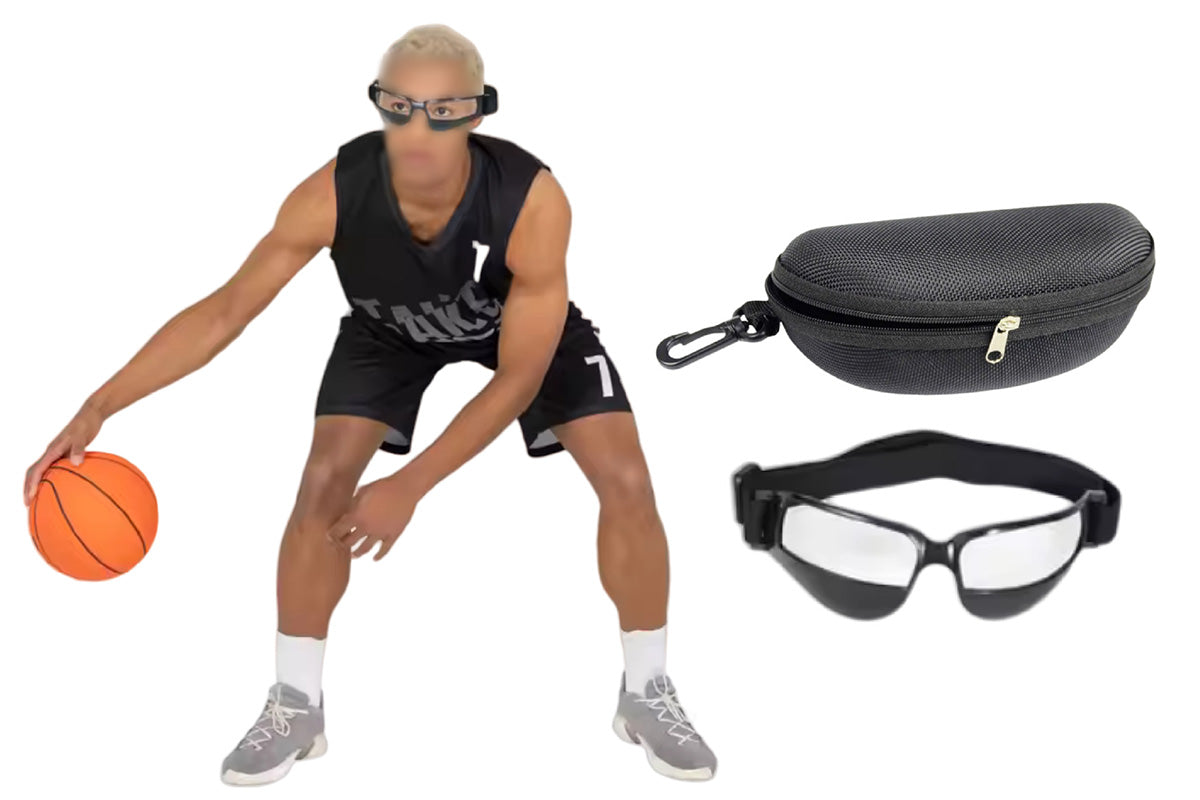 Lensless Sports Eye Protection Frame Adjustable Headband Eye Guard for Basketball with Storage Case