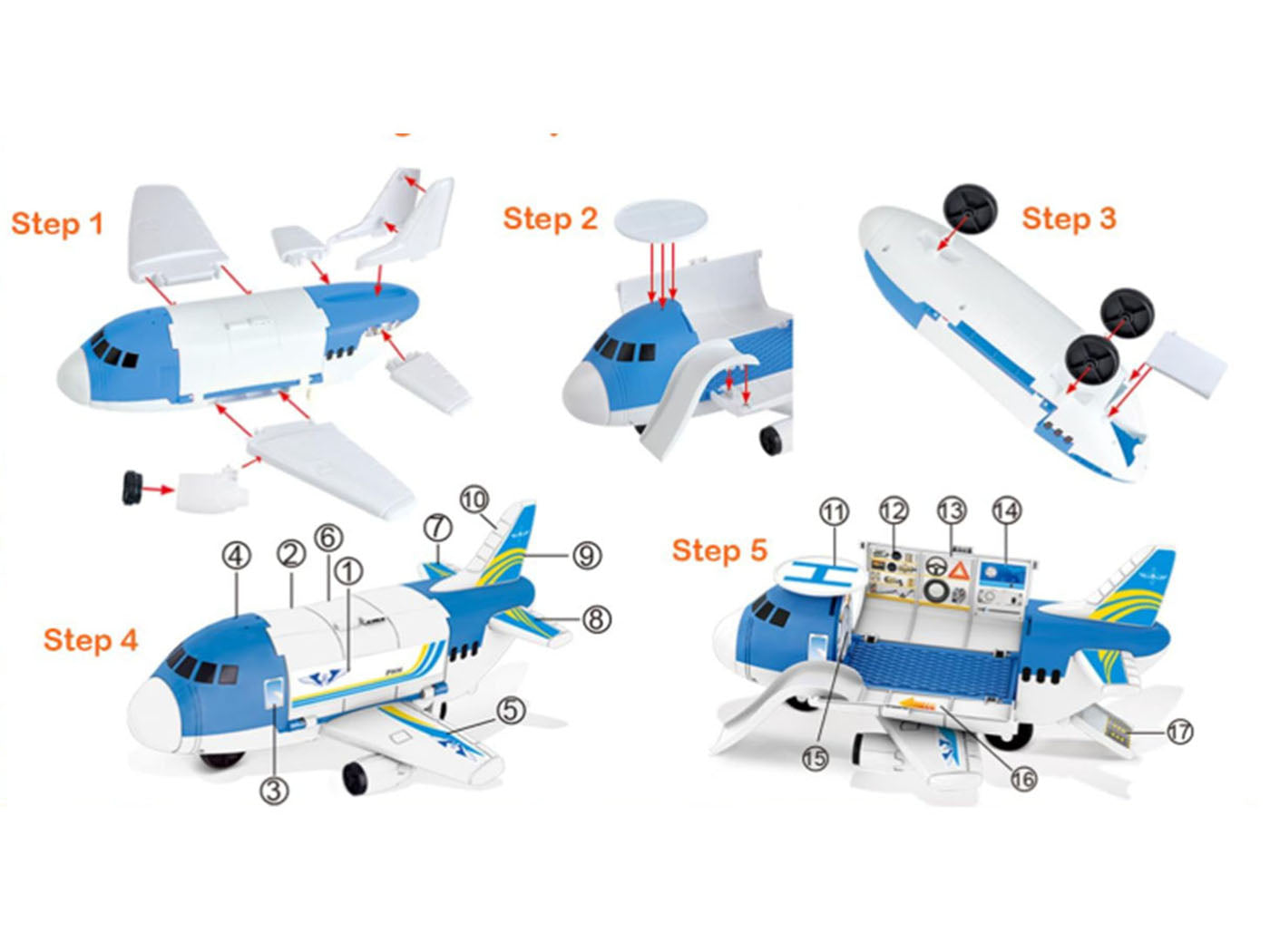 Detachable Airplane Toys with Cars