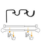 1 Pack Retro Double Curtain Rod Bracket Strong Wall Mount for 1.8cm 2.6cm Rods