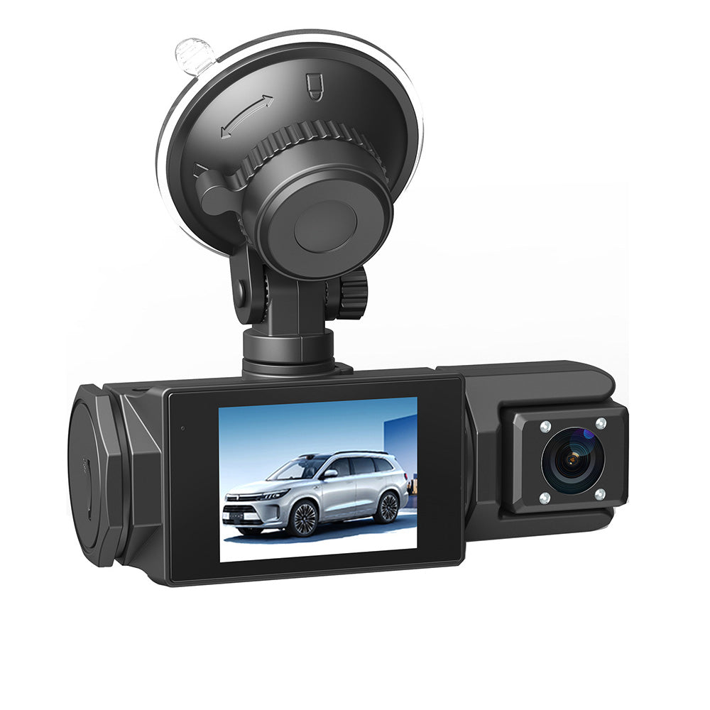 3 Channel Dash Cam Front and Rear Car Dash Camera With Motion Detection