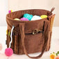 Corduroy Yarn Knitting Crochet Bag