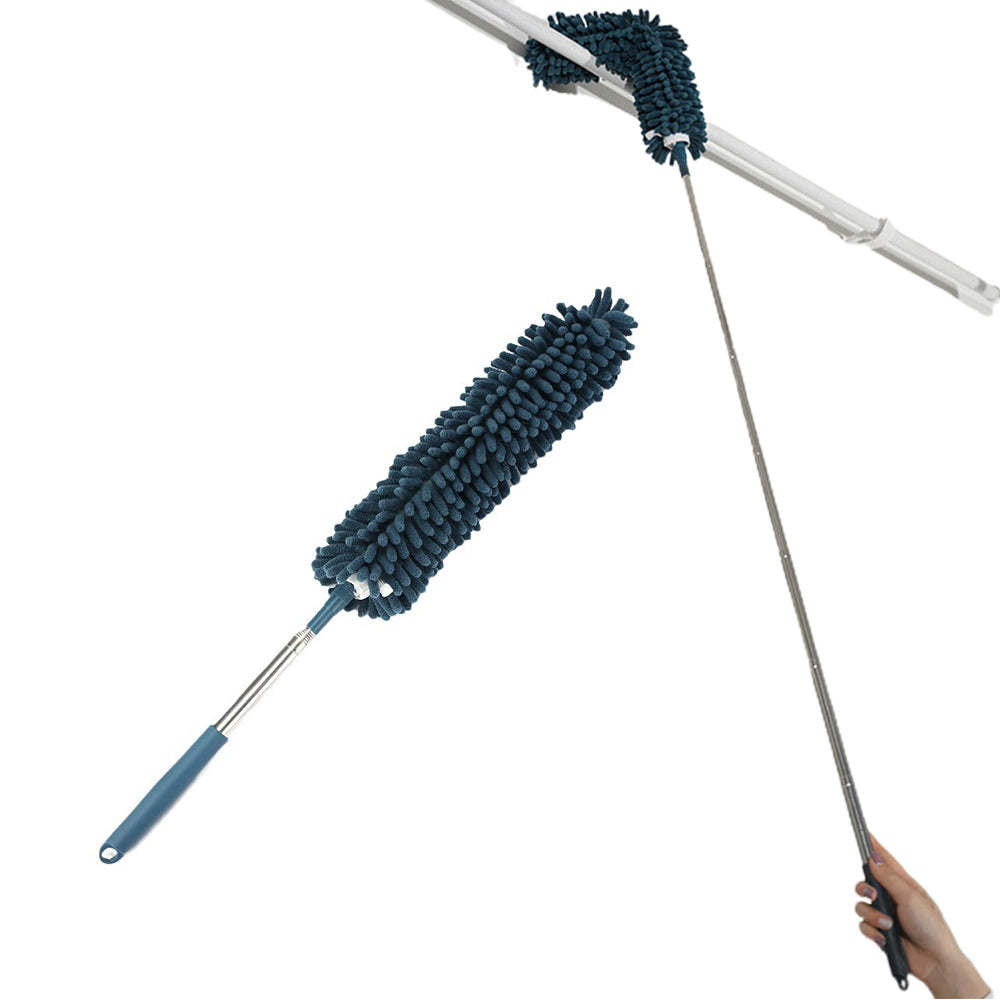Extendable Chenille Duster with 2.5m Stainless Steel Pole and Flexible Head