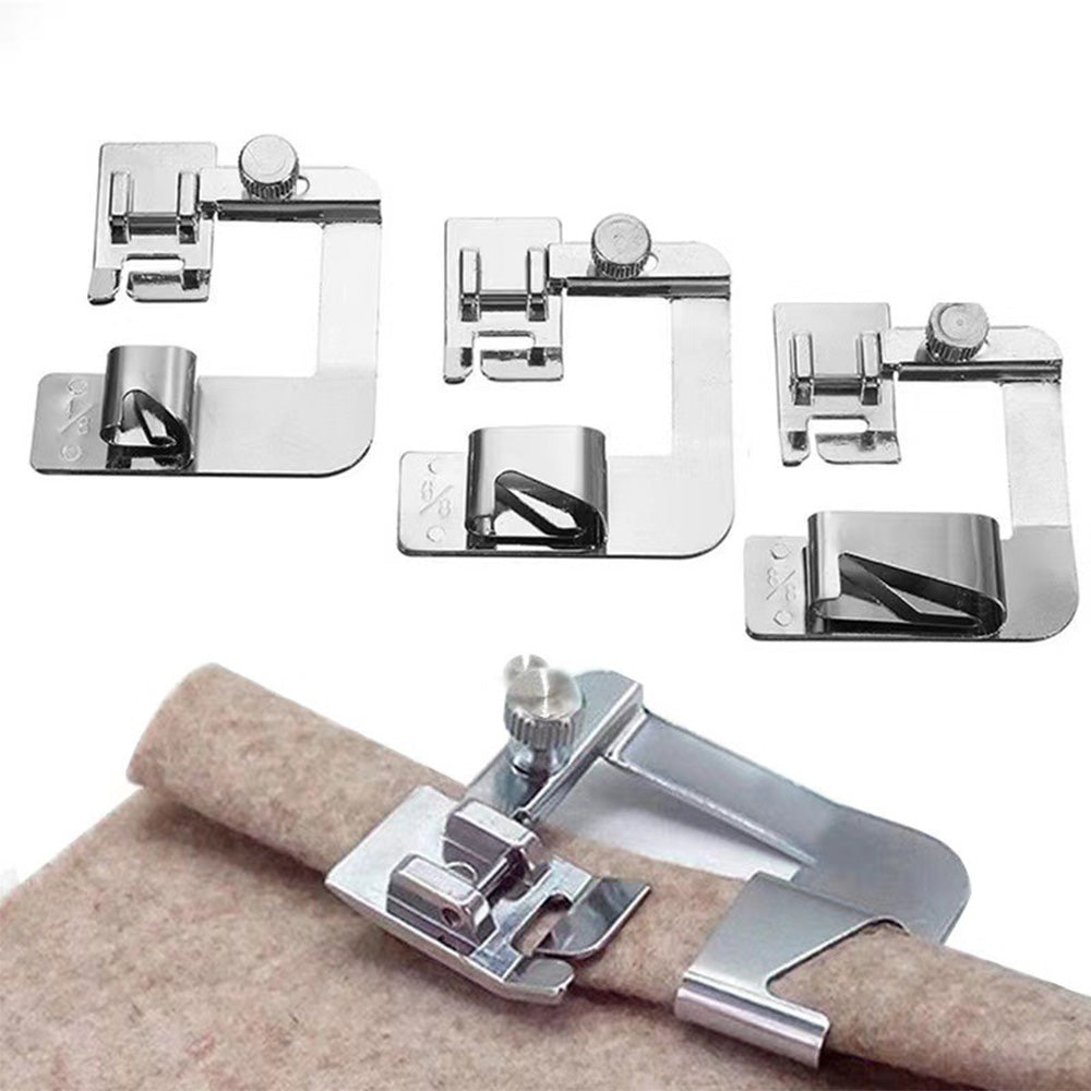 Rolled Hem Presser Foot Stainless Steel Sewing Machine Hemmer Foot