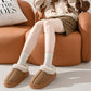 Winter Warm Slipper Indoor Slip On Shoes with Anti-Slip EVA Sole for Men and Women