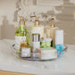 Clear Rotating Lazy Susan for Kitchen Bathroom Vanity Organization