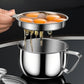 304 Stainless Steel Egg Separator with Glass Lid