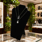 2Pcs Foldable Flannel Necklace Jewelry Bust Display Stands