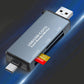 CF SD TF Card Reader USB-A and USB-C Card Reader Compatible with Android iPhone