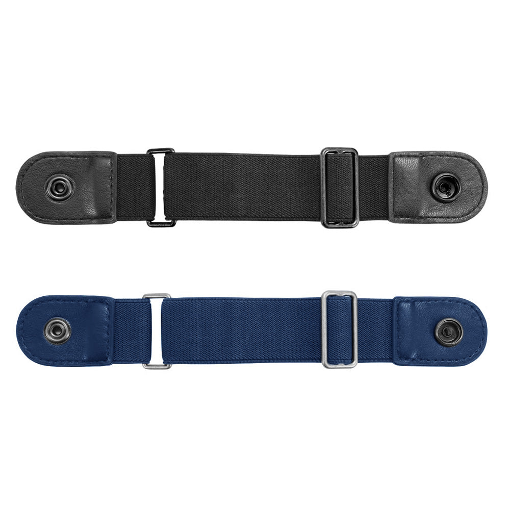 Elastic Belt Side Buckle for Jeans Pants Unisex Adults Adjustable Waistband Stretch