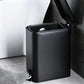 Slim Stainless Steel Pedal Trash Can 14cm Narrow Bathroom Waste Bin Soft Close Lid