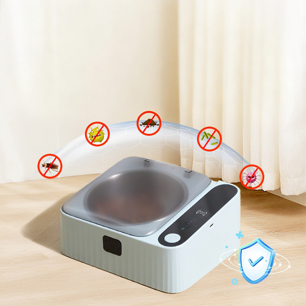 Rechargeable Automatic Stainless Steel Cat Food Bowl with Sensing Lid
