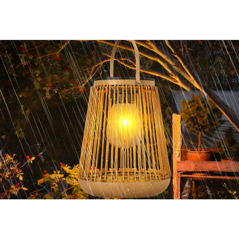 Solar Lanterns Outdoor Waterproof Hanging Hand-Woven Lanterns for Outside Garden Yard
