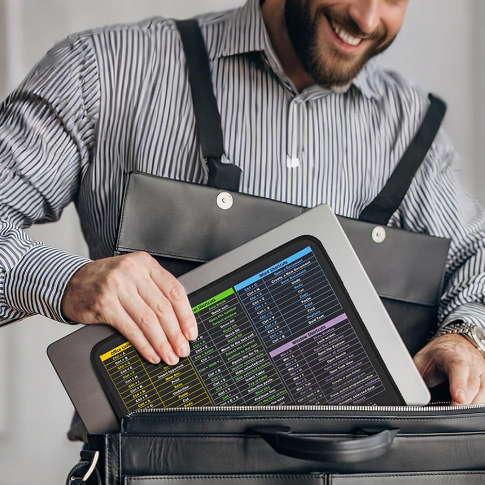 Portable Computer Mouse Pad with Excel Word PowerPoint Windows Shortcuts