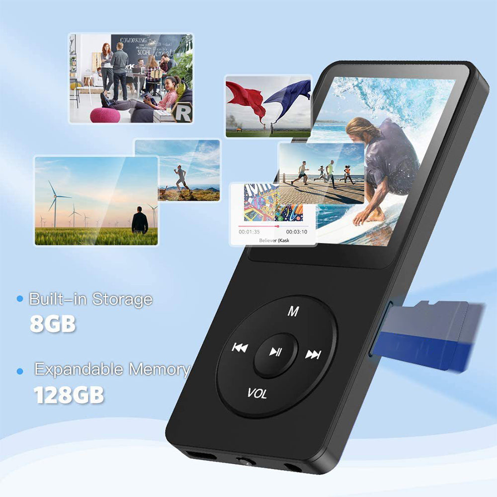 MP3 Player with Bluetooth 5.4 Portable Digital Lossless Music MP3 MP4 Player