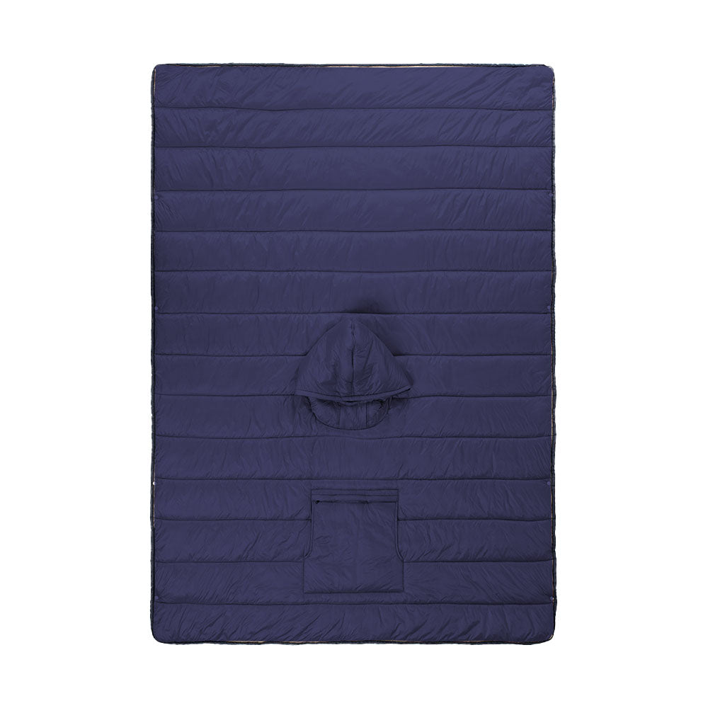 Camp Thermal Poncho Sleeping Bag Wearable Hooded Blanket