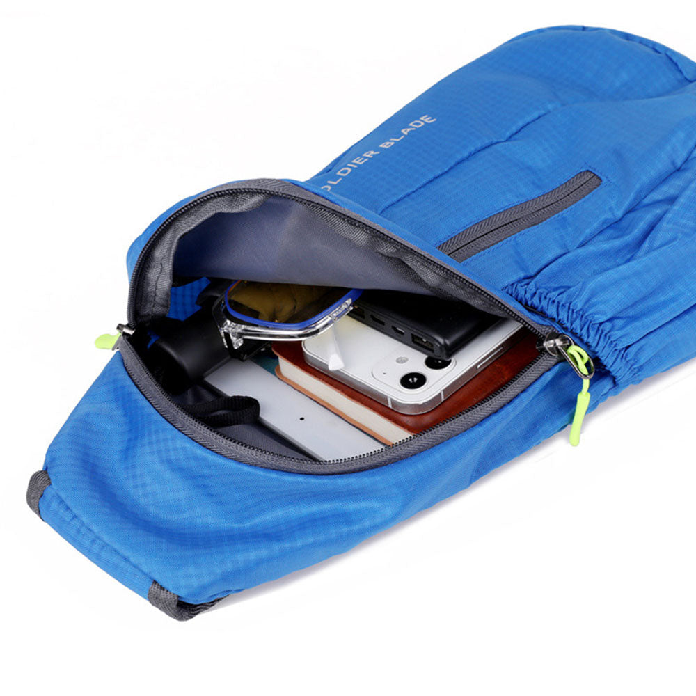 Crossbody Sling Backpack Zipped Chest Bag Outdoors Hiking Bag