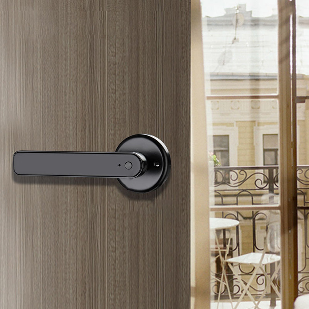 Smart Fingerprint Password Handle Door Lock with Tuya APP